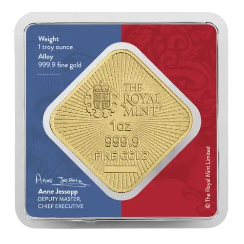 1 OZ GOLD BAR BRITANNIA AND LIBERTY - 9999 (2)