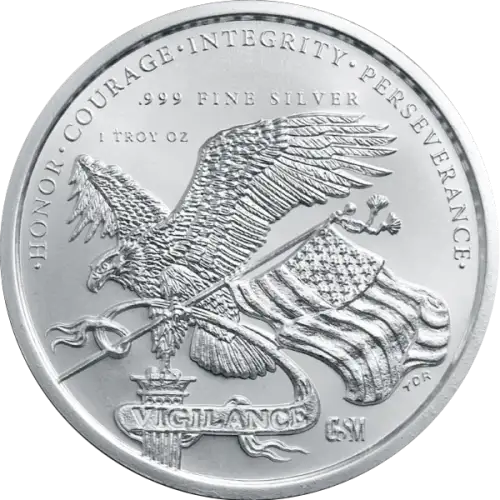1 OZ SILVER ROUND 250TH ANNIVERSARY GOLDEN STATE MINT (2)