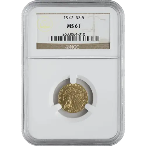 Indian $2.5 (1908 - 1929) - NGC - MS61