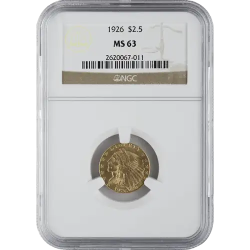 Indian $2.5 (1908 - 1929) - NGC - MS63