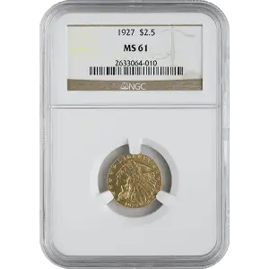 Indian $2.5 (1908 - 1929) - NGC - MS61