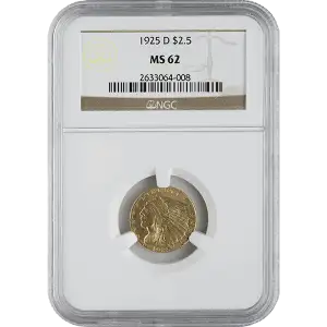 Indian $2.5 (1908 - 1929) - NGC - MS62